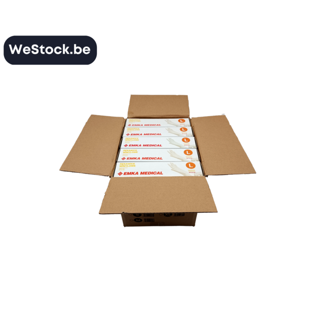 [Emka Medical] Handschoenen | Vinyl | 100 Handschoenen | Maat L