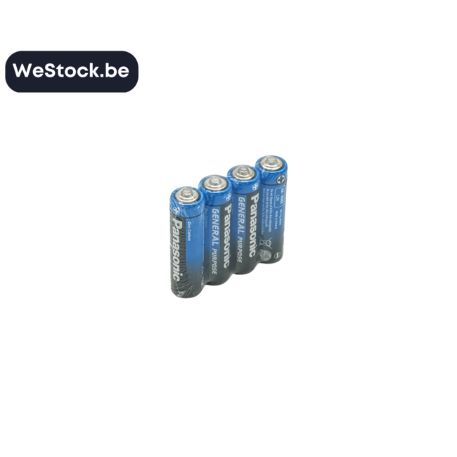 [Panasonic] Piles | AA | Zinc-Carbone | 4 Piles
