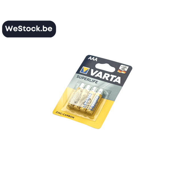[Varta] Piles | AAA | Zinc-Carbone | 4 Piles
