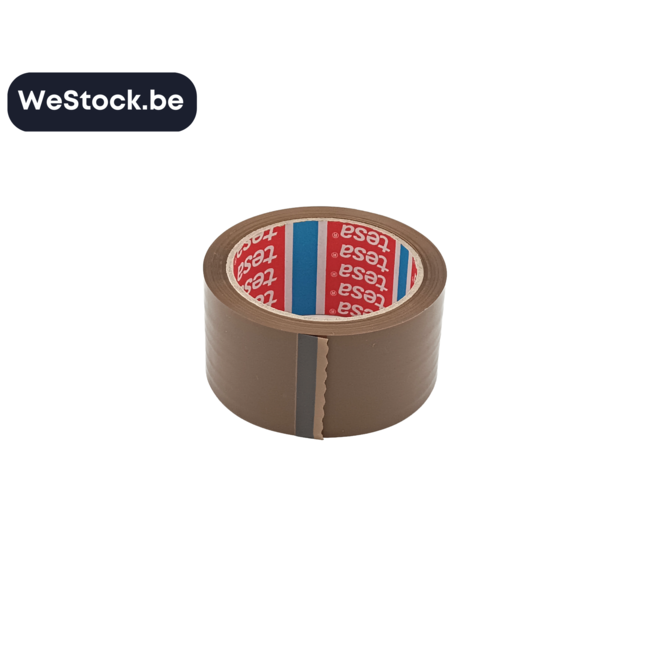 [Tesa] Brown adhesive tape | 66m X 50mm