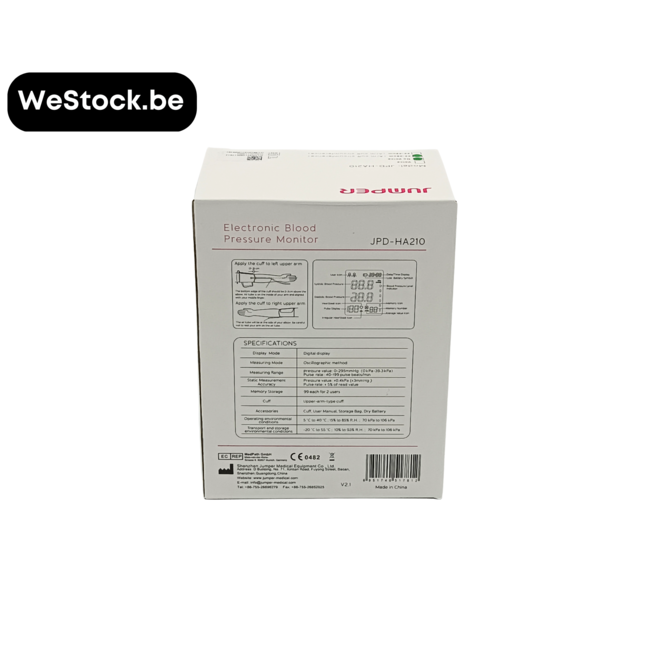 [Jumper] Elektronische bloeddrukmeter JPD-HA210 | Arm
