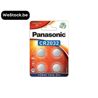 [Panasonic] CR2032 3V-batterijen | Lithium | 4 Batterijen per verpakking