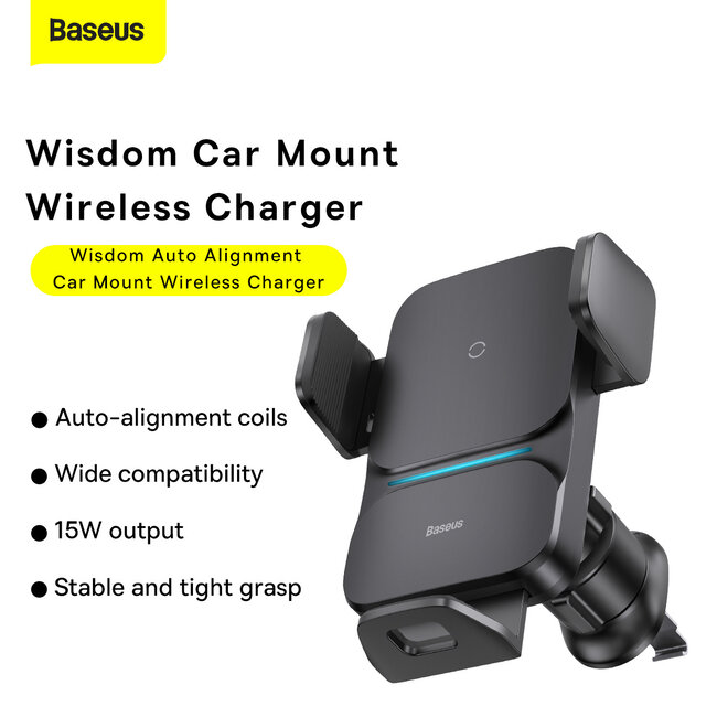 [Baseus] Baseus Electric Car Holder Wireless Charger 15W