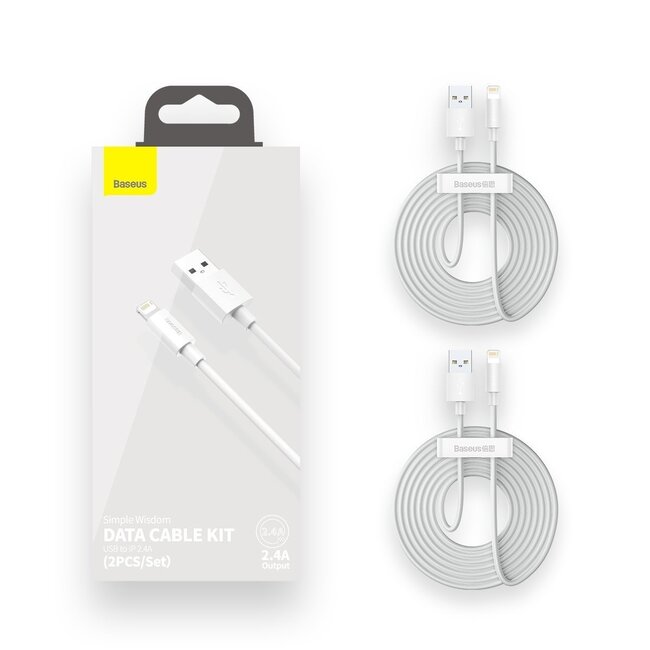 [Baseus] Baseus Set van 2 USB-A naar Lightning 1,5 m