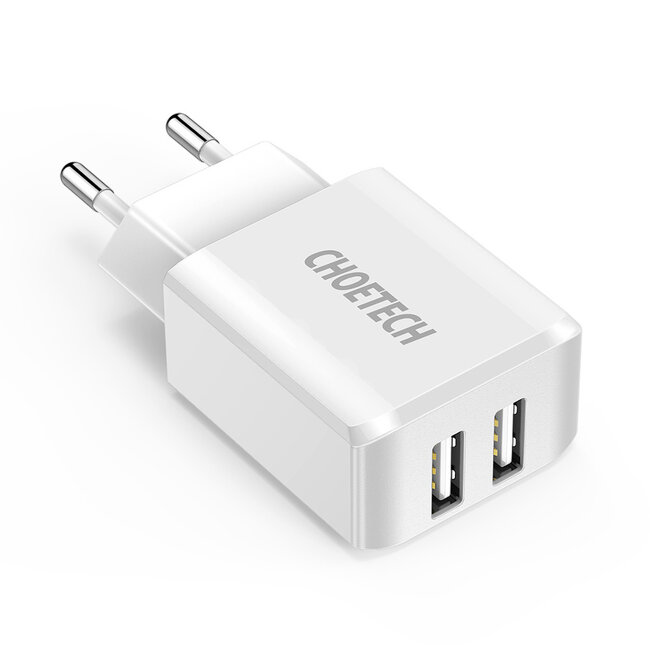 Choetech Choetech Reislader Adapter 2x USB-A