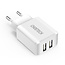 Choetech Choetech Reislader Adapter 2x USB-A