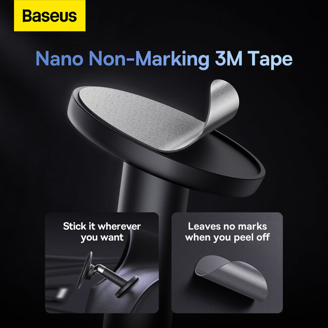 [Baseus] Baseus C01 Support de téléphone Magnet (stick-on) Noir