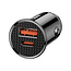 [Baseus] Baseus Universele 30W USB-A/USB-C Autolader Zwart C