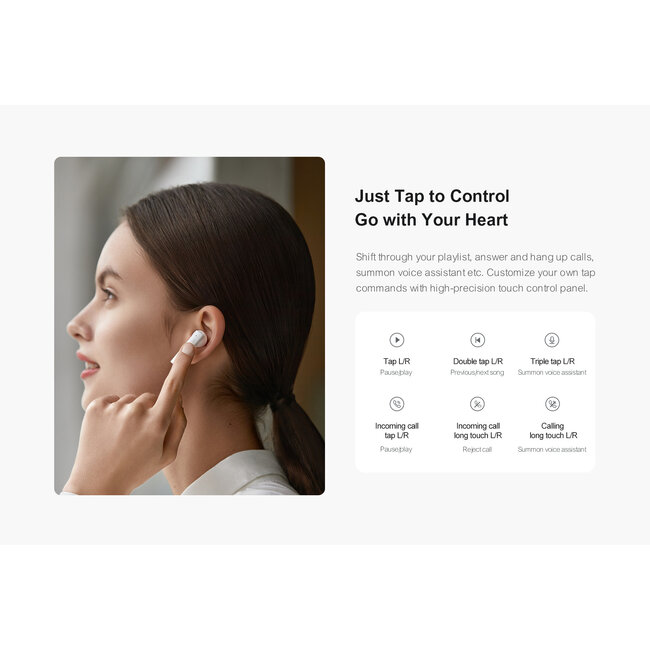 Haylou Ecouteurs MoriPods TWS Bluetooth 5.2