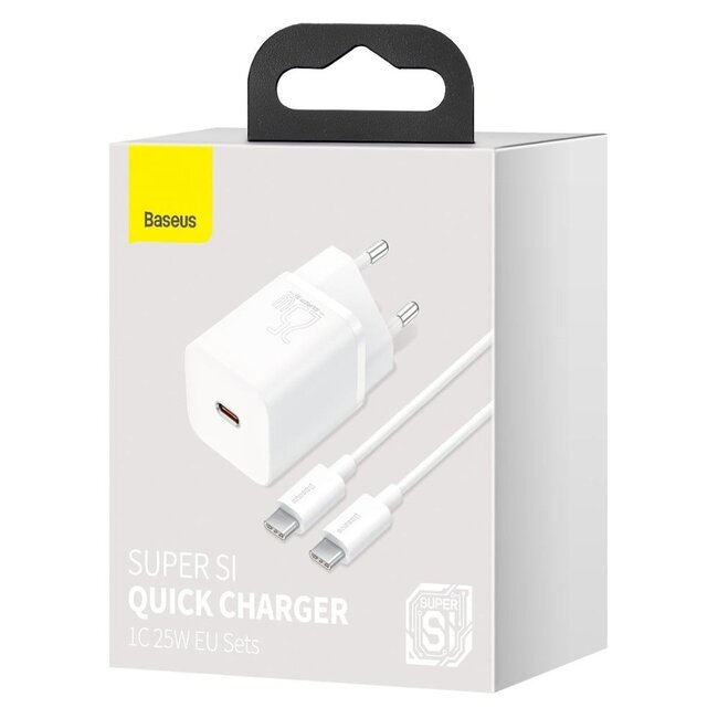 [Baseus] PACK - Chargeur de voyage 25W + câble USB-C 1m