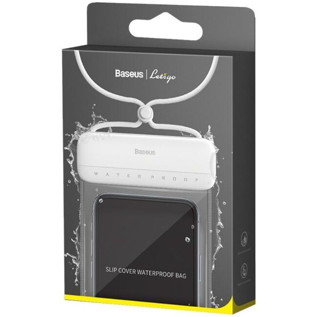 [Baseus] Étui de téléphone étanche IPX8 blanc universel