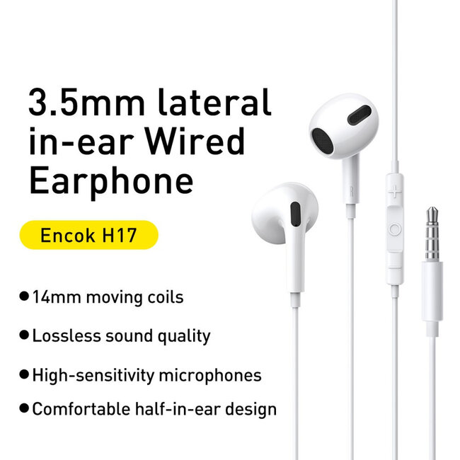 [Baseus] Baseus Encok Wired Earphones 3.5mm jack