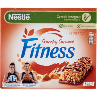 FITNESS Graanrepen Knapperige Karamel- 4 x 23.5g - Ref. 30718