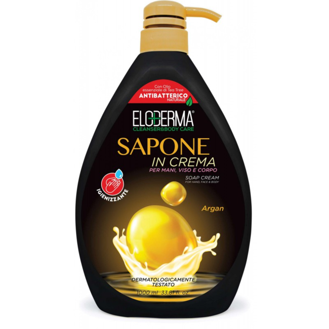 ELODERMA Zeepcrème voor lichaam en gezicht - Argangeur - Pack XL - 1 Liter