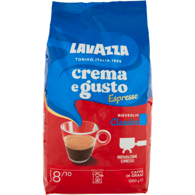 LAVAZZA Café en grains - Crema e Gusto Classico - 1000 gr