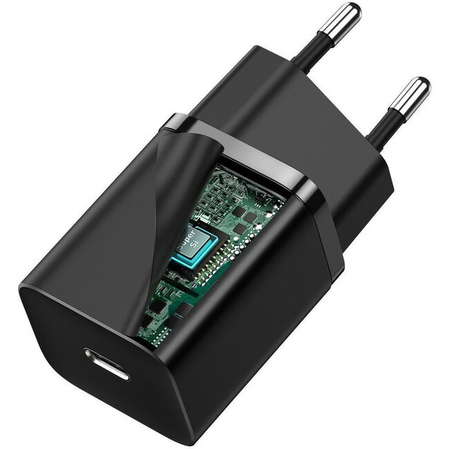 [Baseus] 30W supersnelle oplader - USB C - zwart
