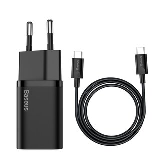 [Baseus] PACK - Reisoplader van 25 W + USB-C-kabel van 1 m