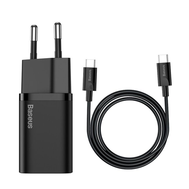 [Baseus] PACK - Reisoplader van 25 W + USB-C-kabel van 1 m