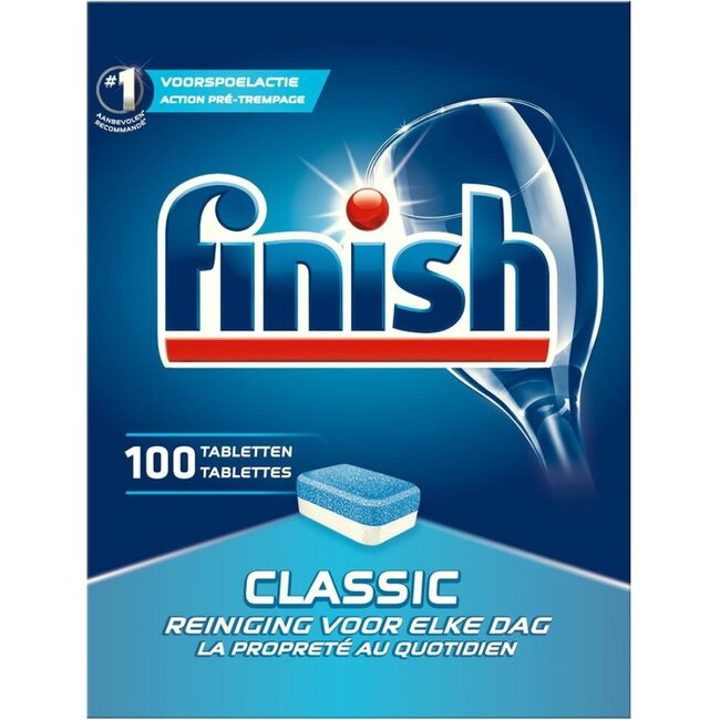 FINISH Finish Classic Regular - Tablettes pour lave-vaisselle - Pack de 100