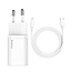 [Baseus] 20W Opladerpakket + USB-C/Lightning-kabel - 1 meter