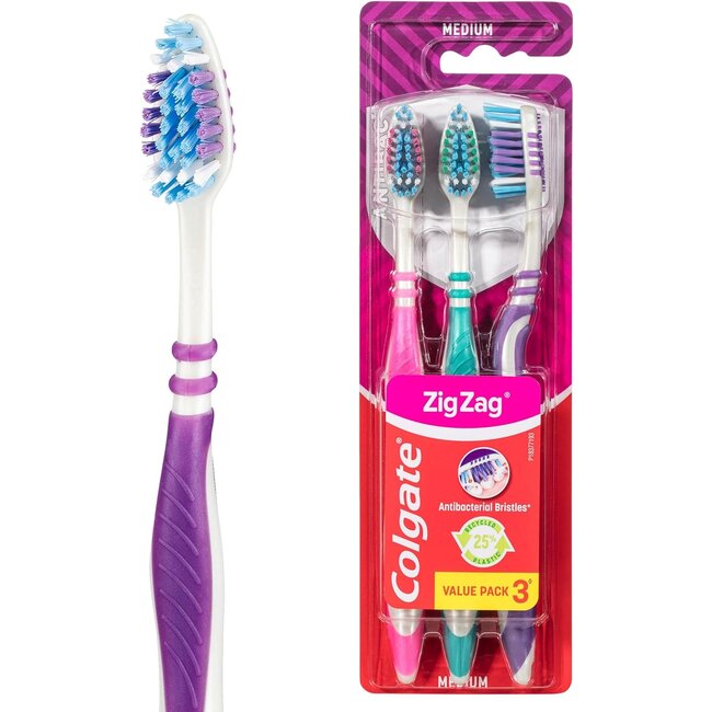 COLGATE ZigZag Toothbrush Set of 3