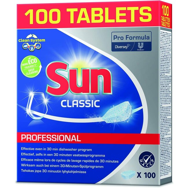 SUN Tablette lave vaisselle - Classique - 100 pcs