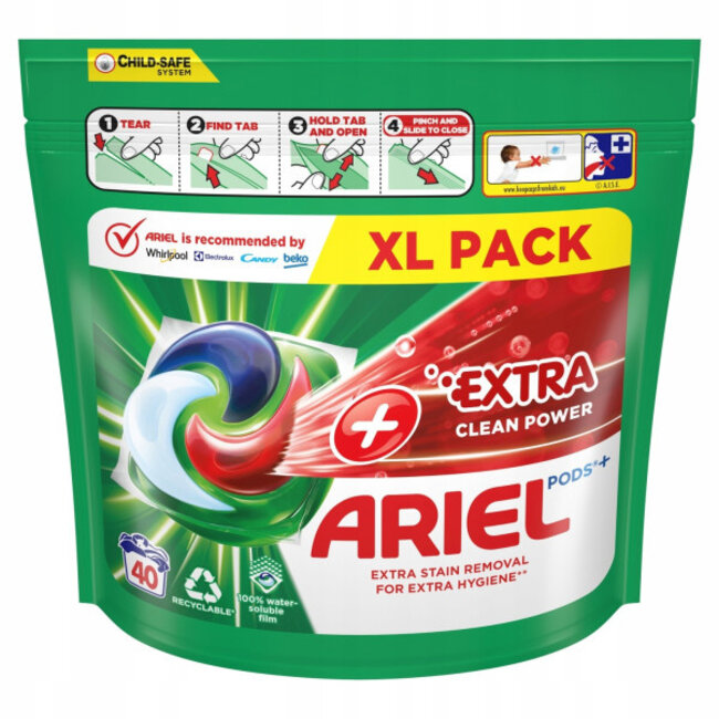 ARIEL Wascapsule Ultra Vlekverwijderaar 4in1 Pods - x40