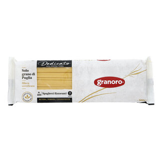 GRANORO Spaghetti Vermicelli Dedicato 500 g – Premium Al Bronzo Pasta from Puglia