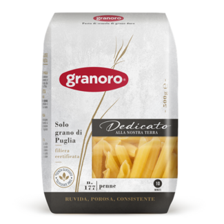GRANORO Penne Dedicato 500 g – Pâtes Premium Al Bronzo des Pouilles
