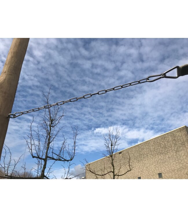 Bevestigingsmateriaal voor vierhoek schaduwdoek, uitgebreide set Robinia palen