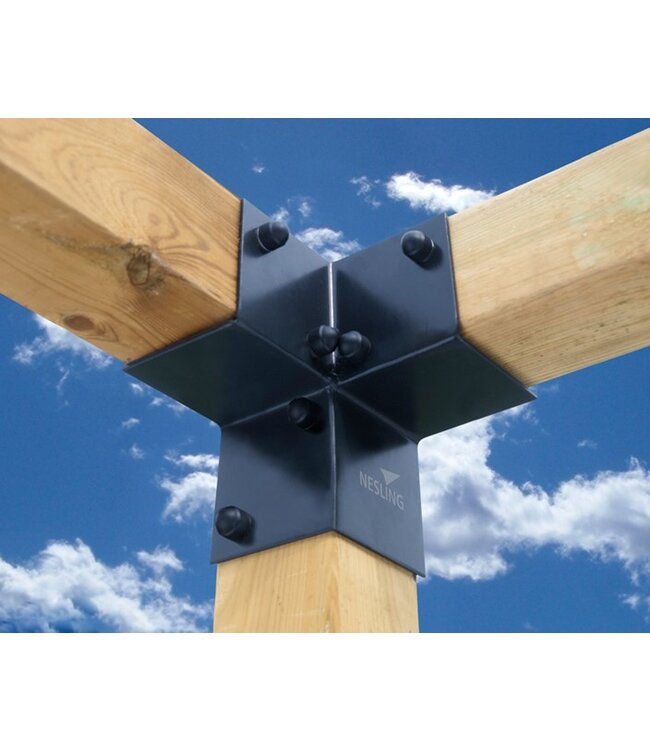 Pergola hoek element Platinum, 2 stuks