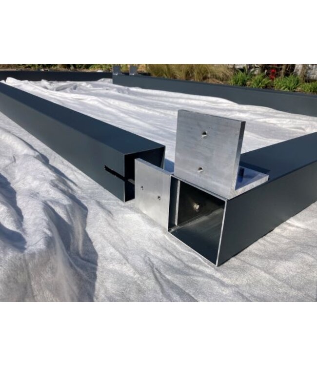 Aluminium pergola met Prosail waterdicht harmonicadoek