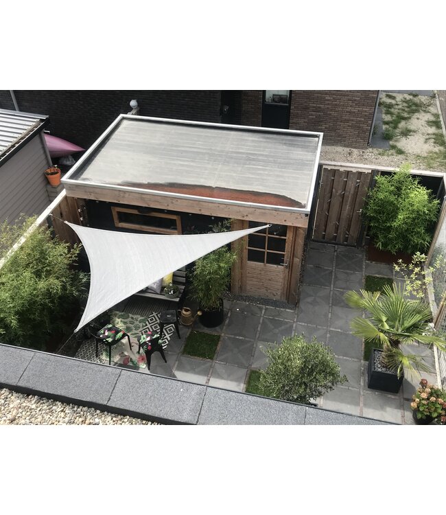 Schaduwdoek ongelijkzijdige driehoek