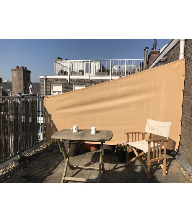 Wind- of privacydoek ongelijkzijdige vierhoek Mila