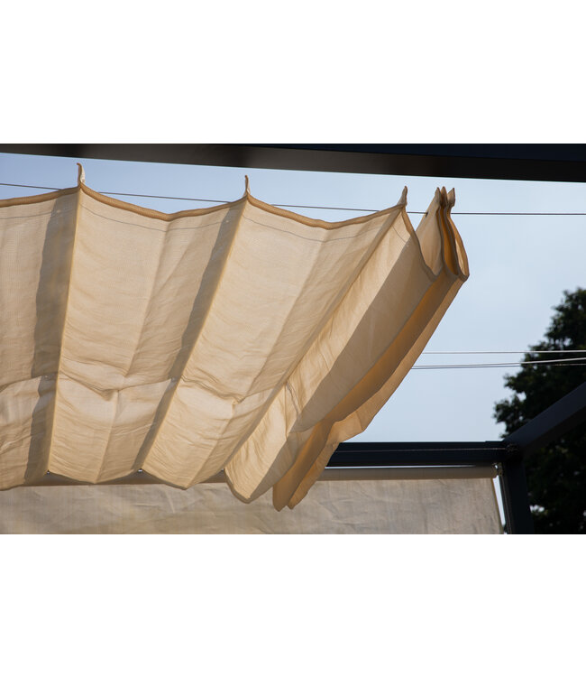 Harmonica uitschuifbaar schaduwdoek