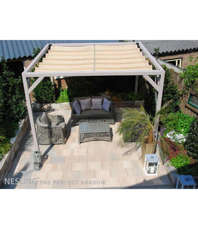 Harmonica uitschuifbaar schaduwdoek