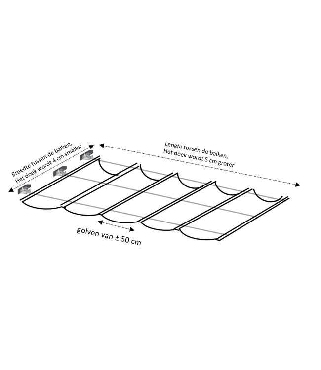Harmonica schaduwdoek Sunfighters uitschuifbaar waterdoorlatend