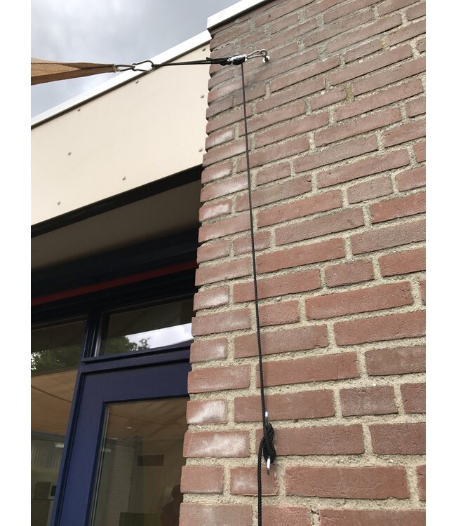 Keilhuls met bevestigingsoog rvs