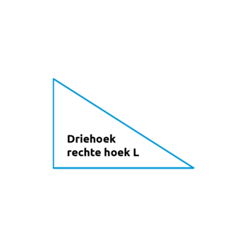 Driehoek rechte hoek L