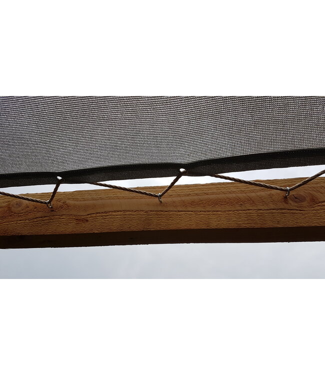 Koord 4mm voor rijgen doek met rechte zijden