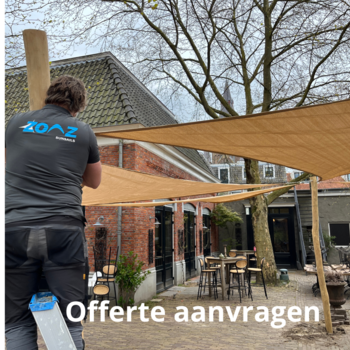 Offerteaanvraag installatie schaduwdoeken