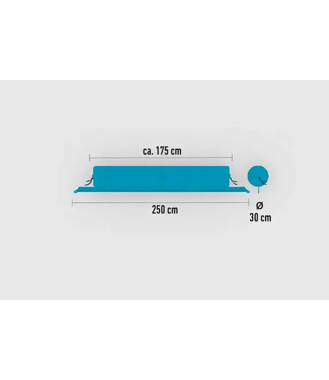 BENT Zip-XL lounger Caribbean