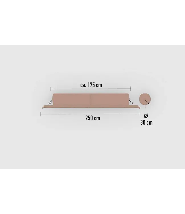 BENT Zip-XL lounger Afrika