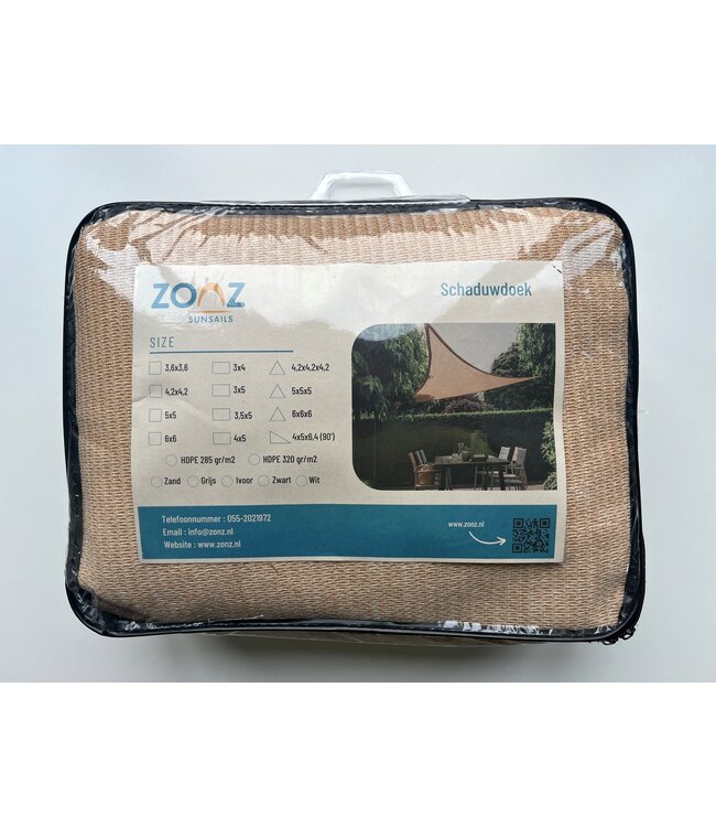 Schaduwdoek rechthoek - ZONZ