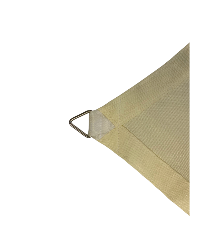 Schaduwdoek maatwerk ongelijkzijdige vierhoek Ivoor SZ 17