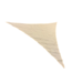 Doek met gecurvde zijden ongelijkzijdige driehoek 520x525x520 kleur ivoor. S23