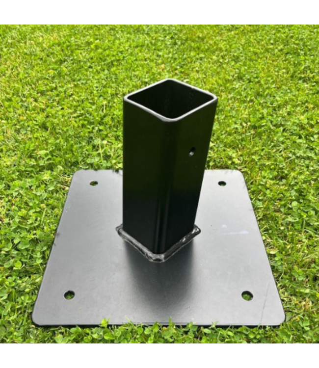 Voetplaat voor paal 7x7cm