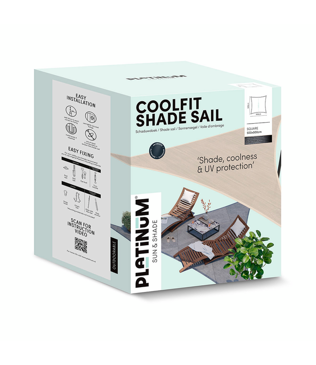 Schaduwdoek Sun&Shade vierkant | Najaarskorting