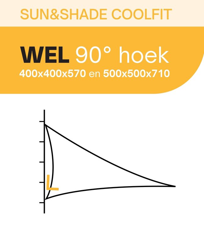 Schaduwdoek Coolfit gelijkzijdige driehoek | Najaarskorting