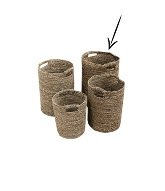 Mand Hilma naturel groot 38cm | Najaarskorting